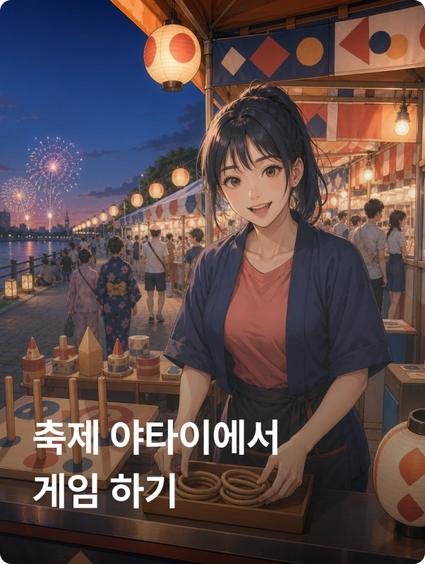 축제 야타이에서 게임 하기